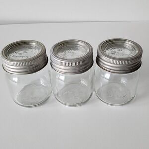 Dominion Gem Canning Jars Zinc Rings Glass Lids Made In Canada Mason Vintage 3